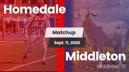 Matchup: Homedale vs. Middleton  2020