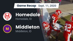 Recap: Homedale  vs. Middleton  2020