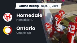 Recap: Homedale  vs. Ontario  2021