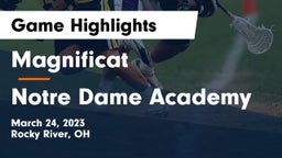 Magnificat  vs Notre Dame Academy  Game Highlights - March 24, 2023