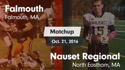 Matchup: Falmouth vs. Nauset Regional  2016