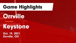 Orrville  vs Keystone  Game Highlights - Oct. 19, 2021