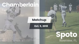 Matchup: Chamberlain vs. Spoto  2018