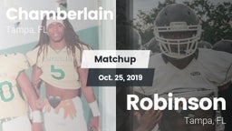 Matchup: Chamberlain vs. Robinson  2019