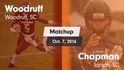 Matchup: Woodruff vs. Chapman  2016