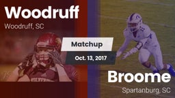 Matchup: Woodruff vs. Broome  2017
