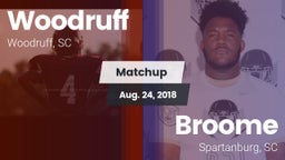 Matchup: Woodruff vs. Broome  2018