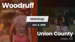 Matchup: Woodruff vs. Union County  2018