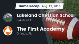 Recap: Lakeland Christian School vs. The First Academy 2018
