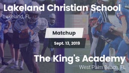 Matchup: Lakeland Christian vs. The King's Academy 2019
