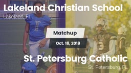 Matchup: Lakeland Christian vs. St. Petersburg Catholic  2019