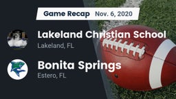 Recap: Lakeland Christian School vs. Bonita Springs  2020