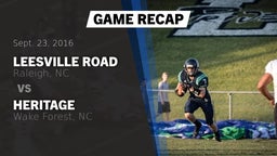 Recap: Leesville Road  vs. Heritage  2016