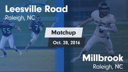 Matchup: Leesville Road vs. Millbrook  2016