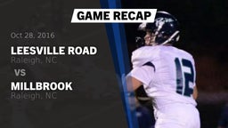 Recap: Leesville Road  vs. Millbrook  2016