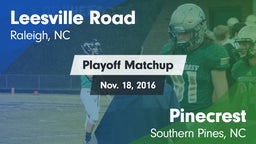 Matchup: Leesville Road vs. Pinecrest  2016