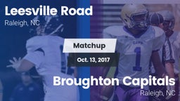Matchup: Leesville Road vs. Broughton Capitals 2017