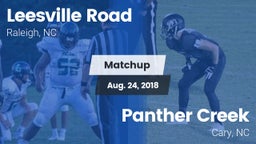 Matchup: Leesville Road vs. Panther Creek  2018
