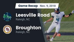 Recap: Leesville Road  vs. Broughton  2018