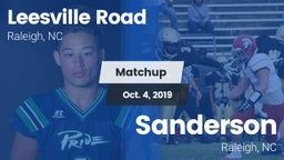 Matchup: Leesville Road vs. Sanderson  2019