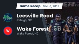 Recap: Leesville Road  vs. Wake Forest  2019