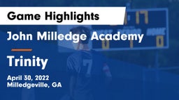 John Milledge Academy  vs Trinity Game Highlights - April 30, 2022