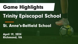 Trinity Episcopal School vs St. Anne's-Belfield School Game Highlights - April 19, 2024