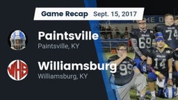 Recap: Paintsville  vs. Williamsburg   2017