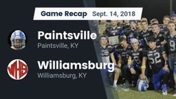 Recap: Paintsville  vs. Williamsburg   2018