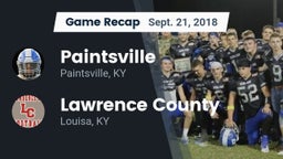 Recap: Paintsville  vs. Lawrence County  2018