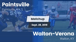 Matchup: Paintsville vs. Walton-Verona  2018