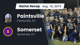 Recap: Paintsville  vs. Somerset  2019