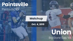 Matchup: Paintsville vs. Union  2019