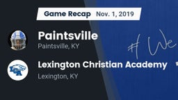 Recap: Paintsville  vs. Lexington Christian Academy 2019