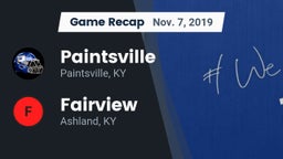 Recap: Paintsville  vs. Fairview  2019