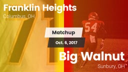Matchup: Franklin Heights vs. Big Walnut 2017