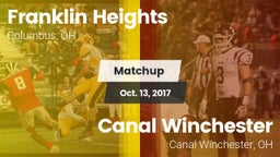 Matchup: Franklin Heights vs. Canal Winchester  2017