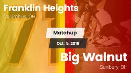 Matchup: Franklin Heights vs. Big Walnut 2018