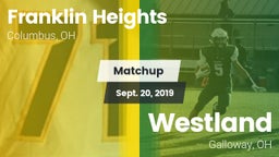 Matchup: Franklin Heights vs. Westland  2019