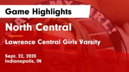North Central  vs Lawrence Central  Girls Varsity Game Highlights - Sept. 22, 2020