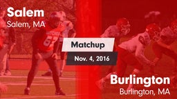 Matchup: Salem vs. Burlington  2016