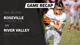 Recap: Roseville  vs. River Valley  2016