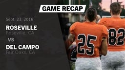 Recap: Roseville  vs. Del Campo  2016