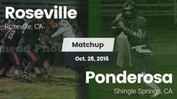Matchup: Roseville vs. Ponderosa  2016