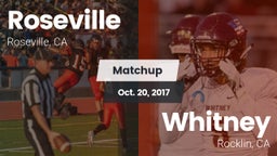Matchup: Roseville vs. Whitney  2017