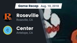 Recap: Roseville  vs. Center  2018