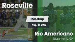 Matchup: Roseville vs. Rio Americano  2018