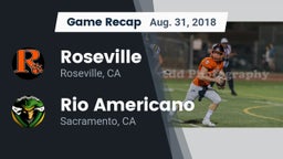 Recap: Roseville  vs. Rio Americano  2018