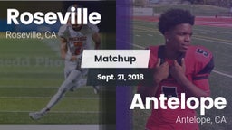 Matchup: Roseville vs. Antelope  2018