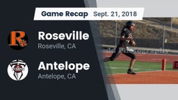 Recap: Roseville  vs. Antelope  2018